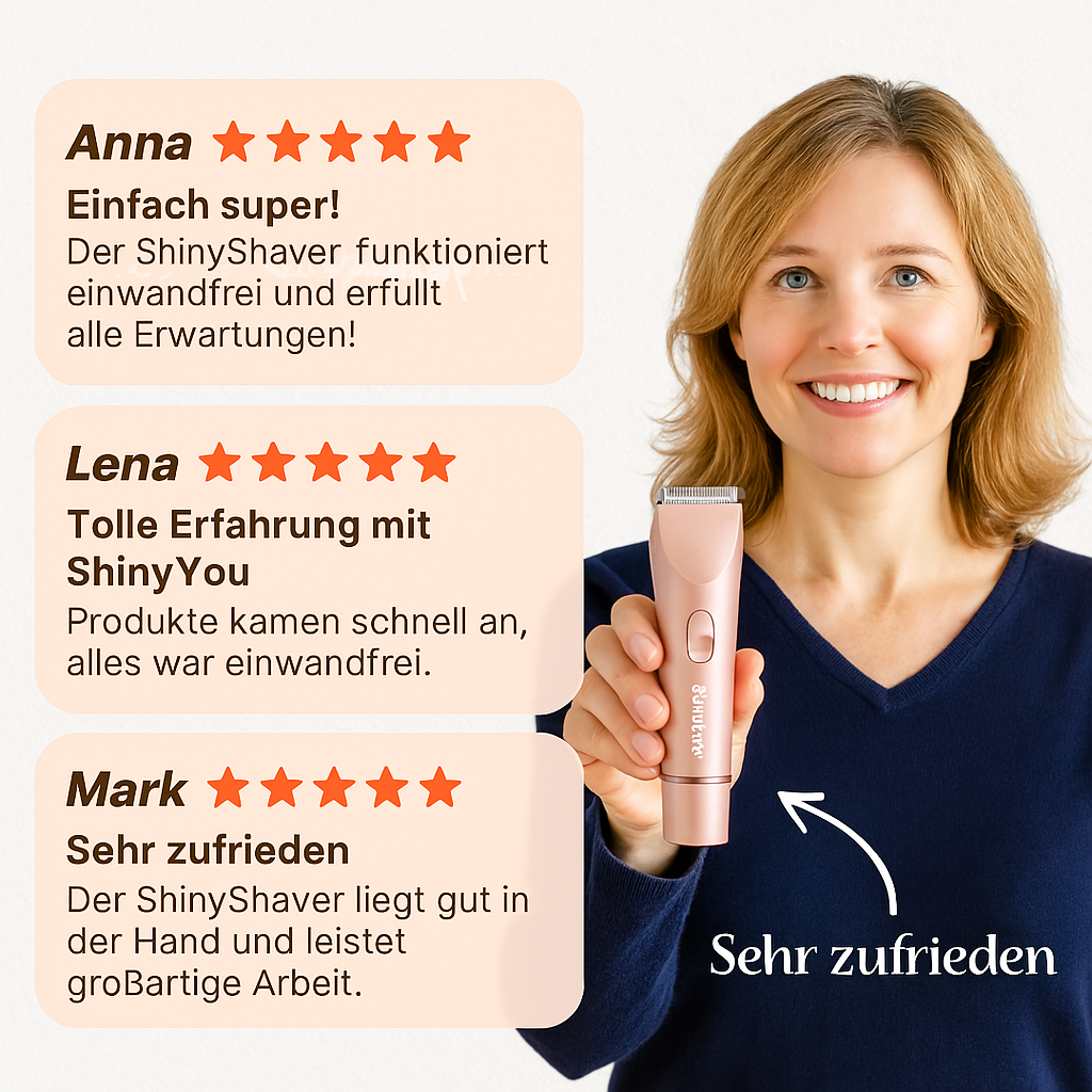 ShinyShave – Das Original 2-in-1 Rasierer & Trimmer