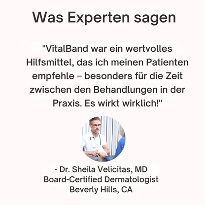 VitalBand – Das Original Rotlicht-Armband für Figurformung, Hautpflege & Wohlbefinden