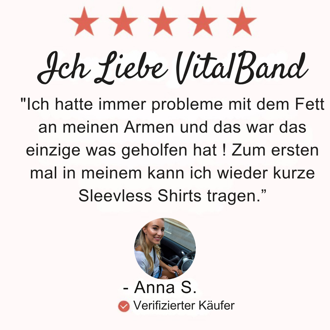 VitalBand – Das Original Rotlicht-Armband für Figurformung, Hautpflege & Wohlbefinden
